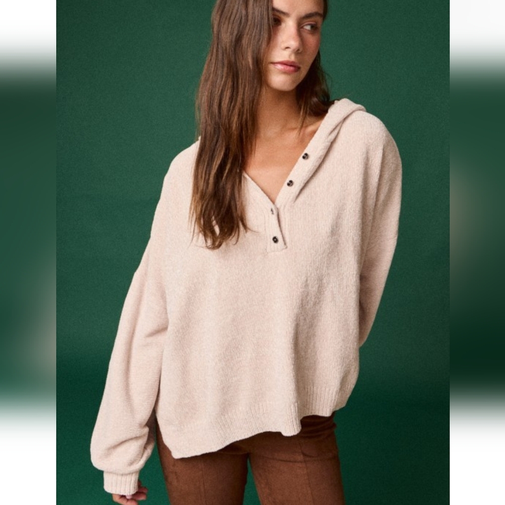 🩷 Chenille Blush Oversized Sweater - Picture 3 of 7